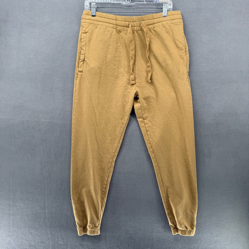 OPB Sweatpants Joggers Mens Size M Tan Drawstring Elastic Waist Pockets